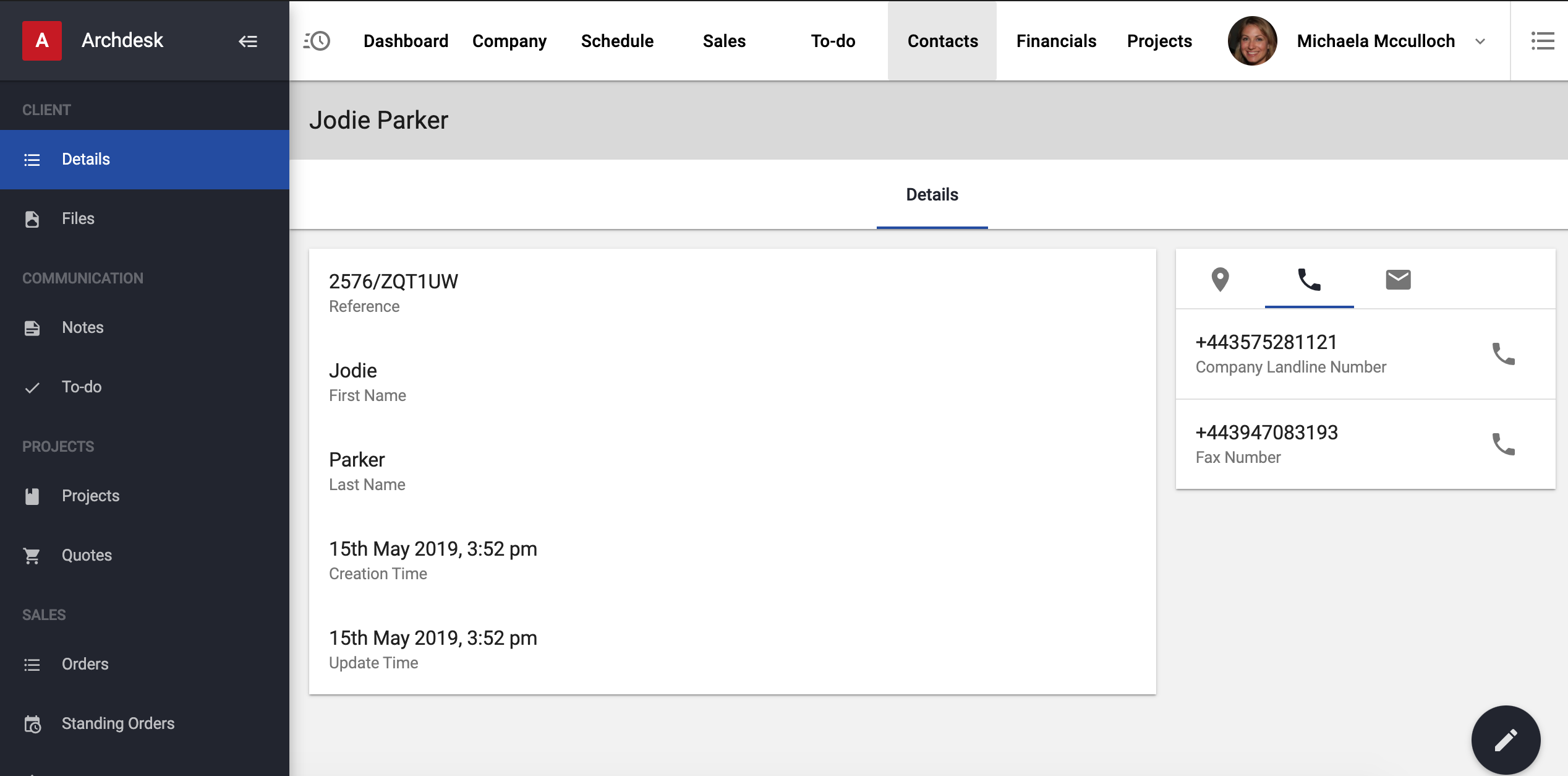 How to find recorded phone calls in Archdesk? Archdesk